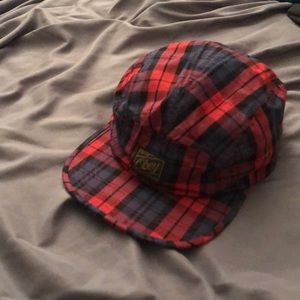 Obey plaid 5 panel hat